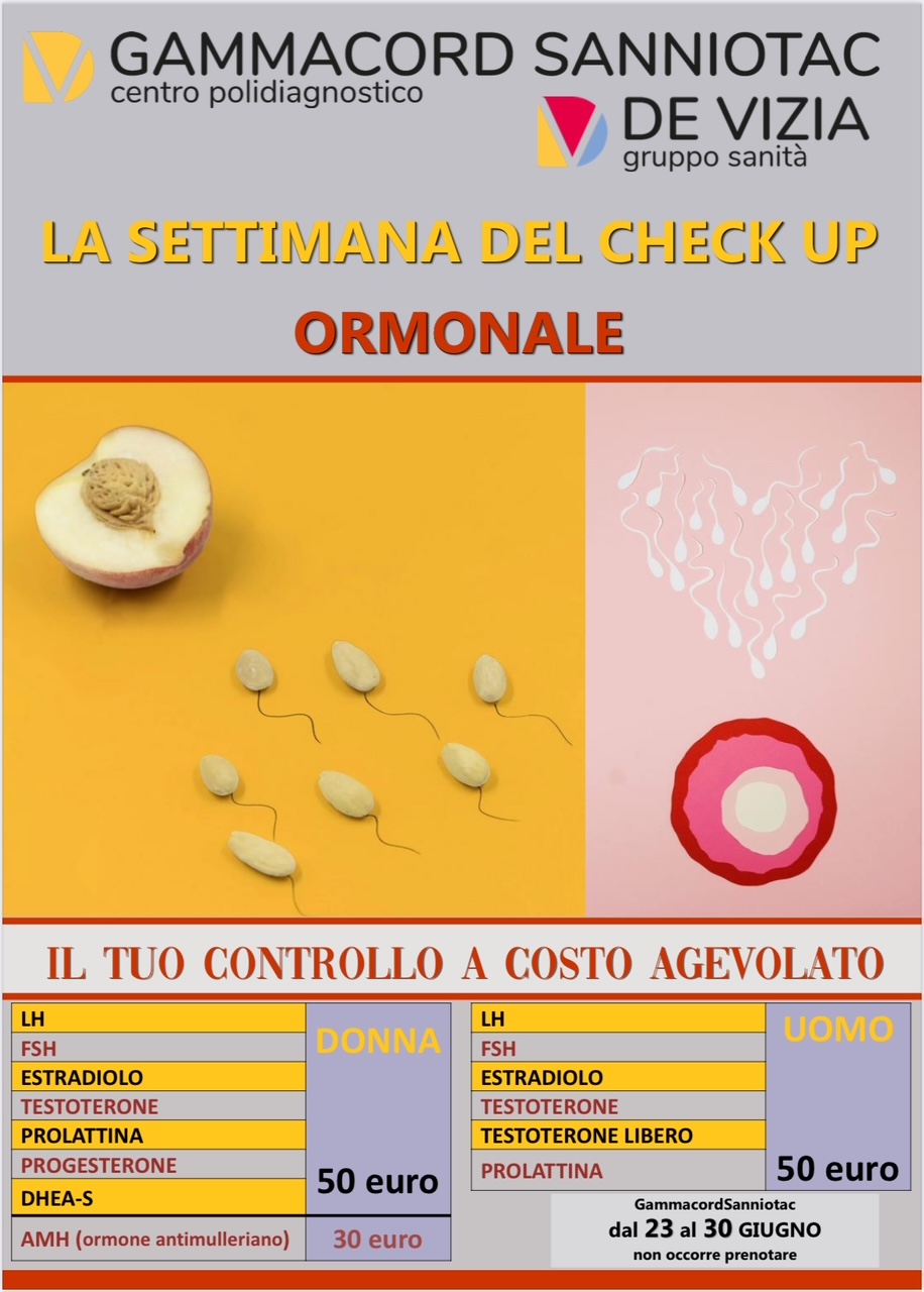 La settimana del Check Up Ormonale a costo agevolato